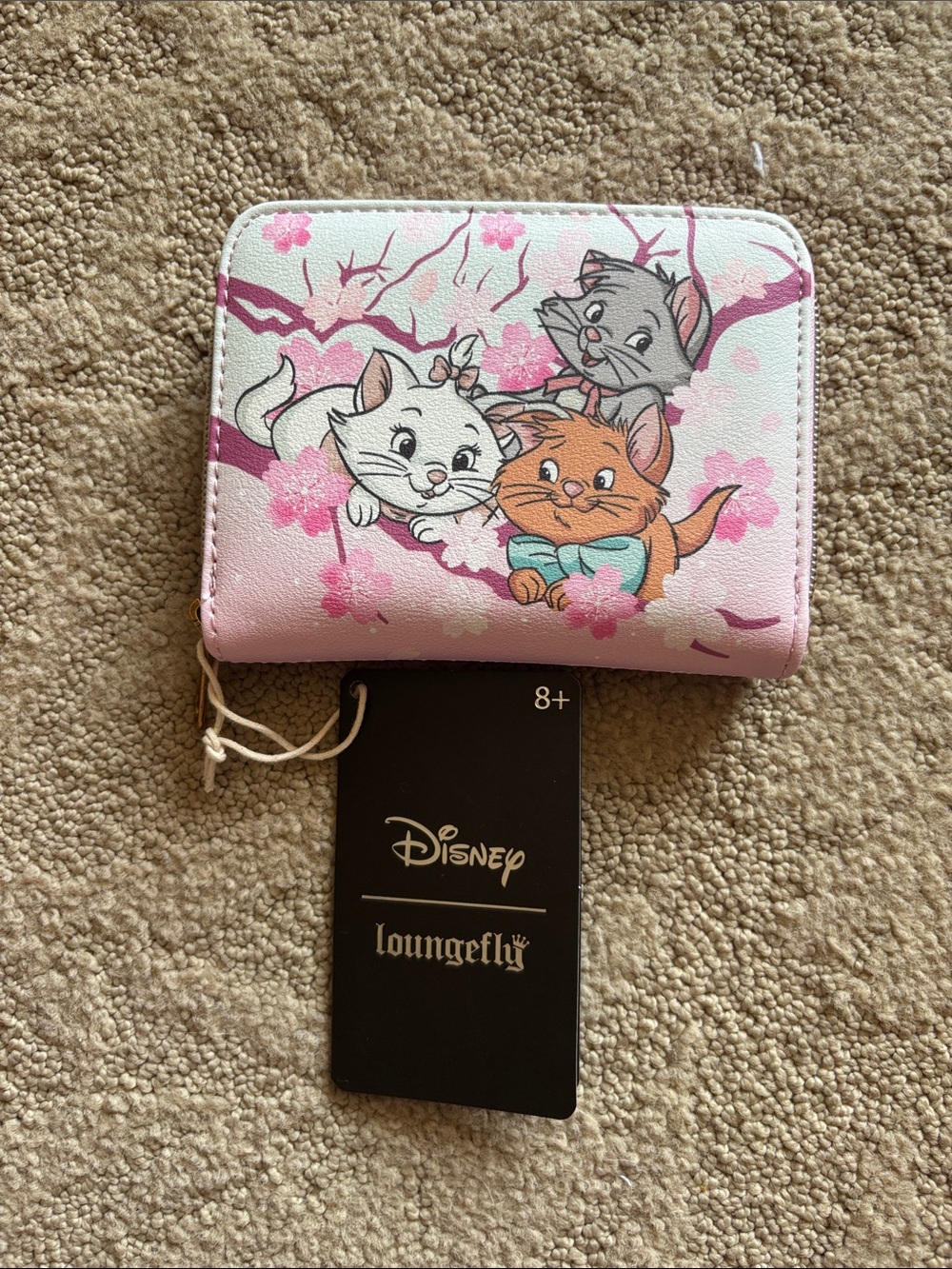 Loungefly Wallet Aristocats Cherry Blossoms